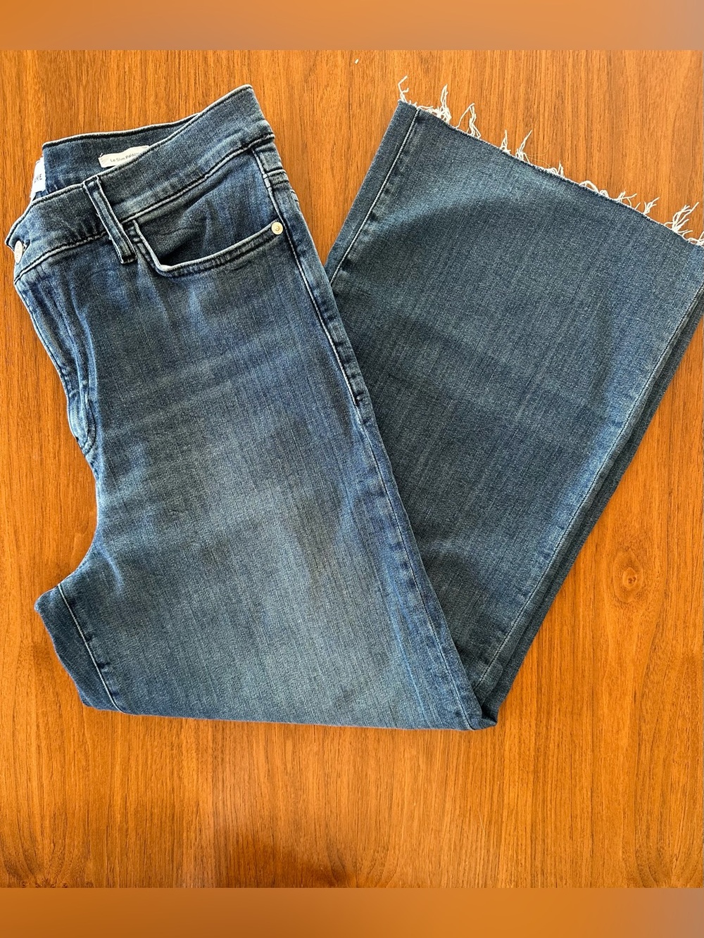 Frame- Le Slim Palazzo, High-Rise Wide-Leg Jeans- size 32
